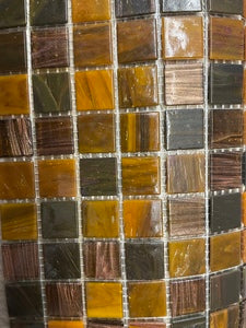 Bronze Brown Monocolore M24 12"x12" mosaic