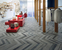 Load image into Gallery viewer, Chevron Gris 15&quot;x60&quot; by Refin Ceramiche
